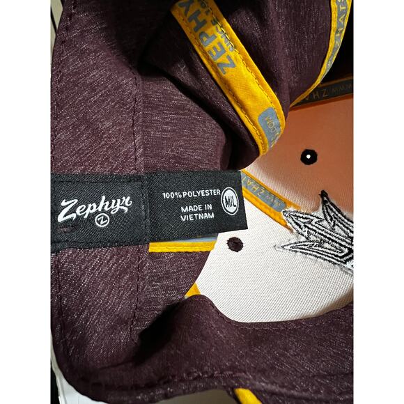 New Zephyr ASU Maroon/Gold Stretch M/L Sports Cap - Picture 3 of 4
